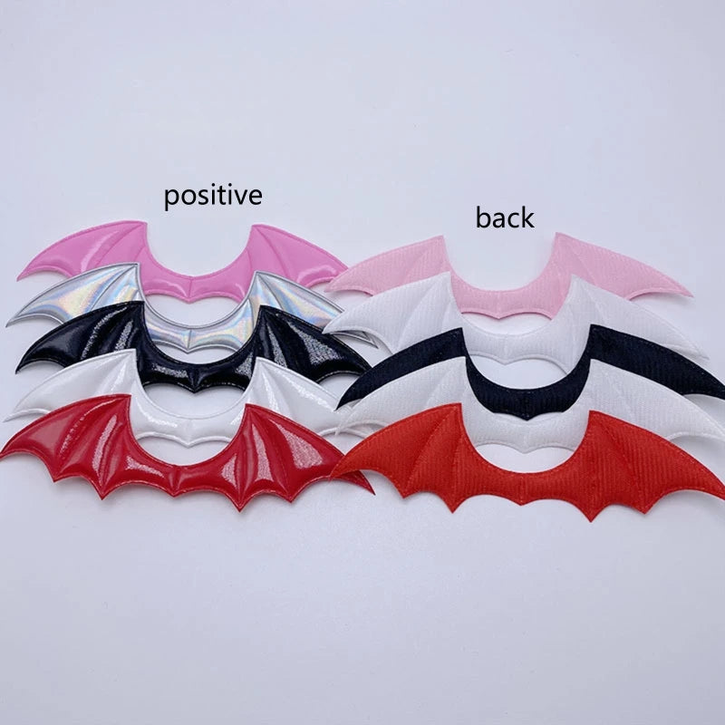 10Pcs Bat Wings Appliques Patch for Halloween Hairpin DIY Crafts