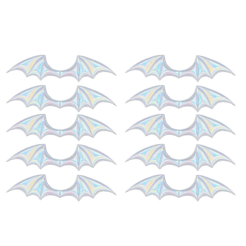 10Pcs Bat Wings Appliques Patch for Halloween Hairpin DIY Crafts