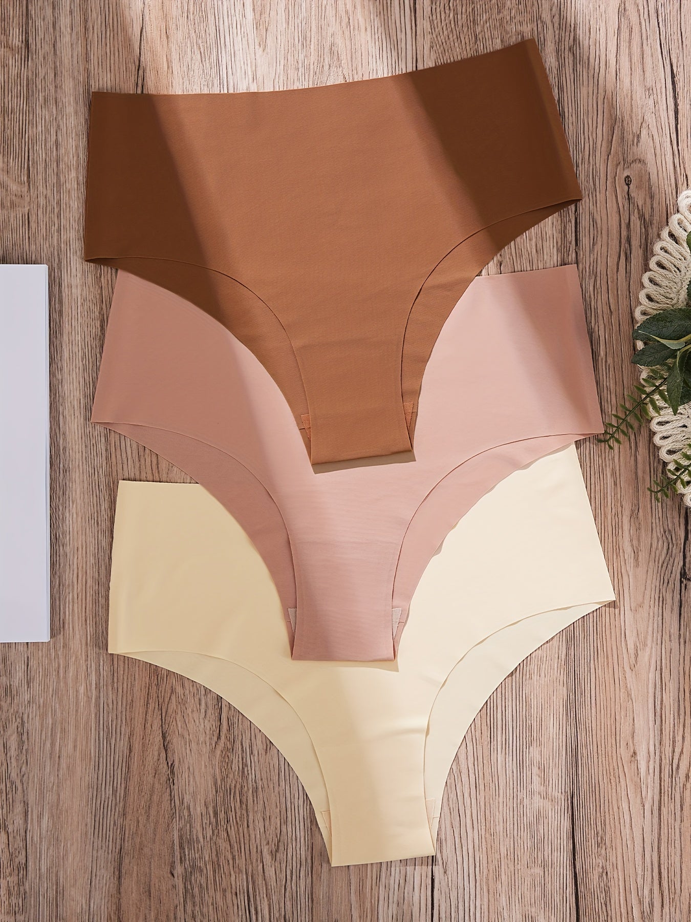 7 Seamless Hipster Panties Soft High Waist Stretchy Women's Lingerie