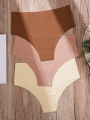 7 Seamless Hipster Panties Soft High Waist Stretchy Women's Lingerie