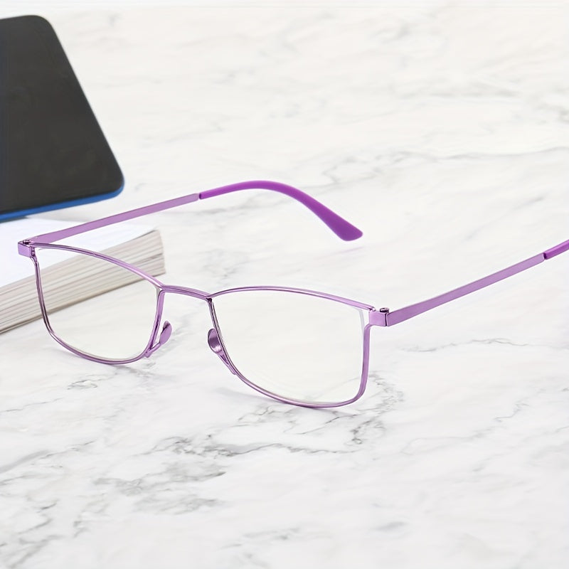 Light Blocking Glasses Square Clear Lens Computer Glasses for Men Women