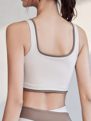 Stretchy U Neck Sleeveless Yoga Tank Top