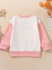 Cartoon Fries Long Sleeve Sweatshirt for Girls