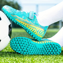 Adult's Turf Football Boots Velcro Outdoor Anti skid TF Soccer Cleats