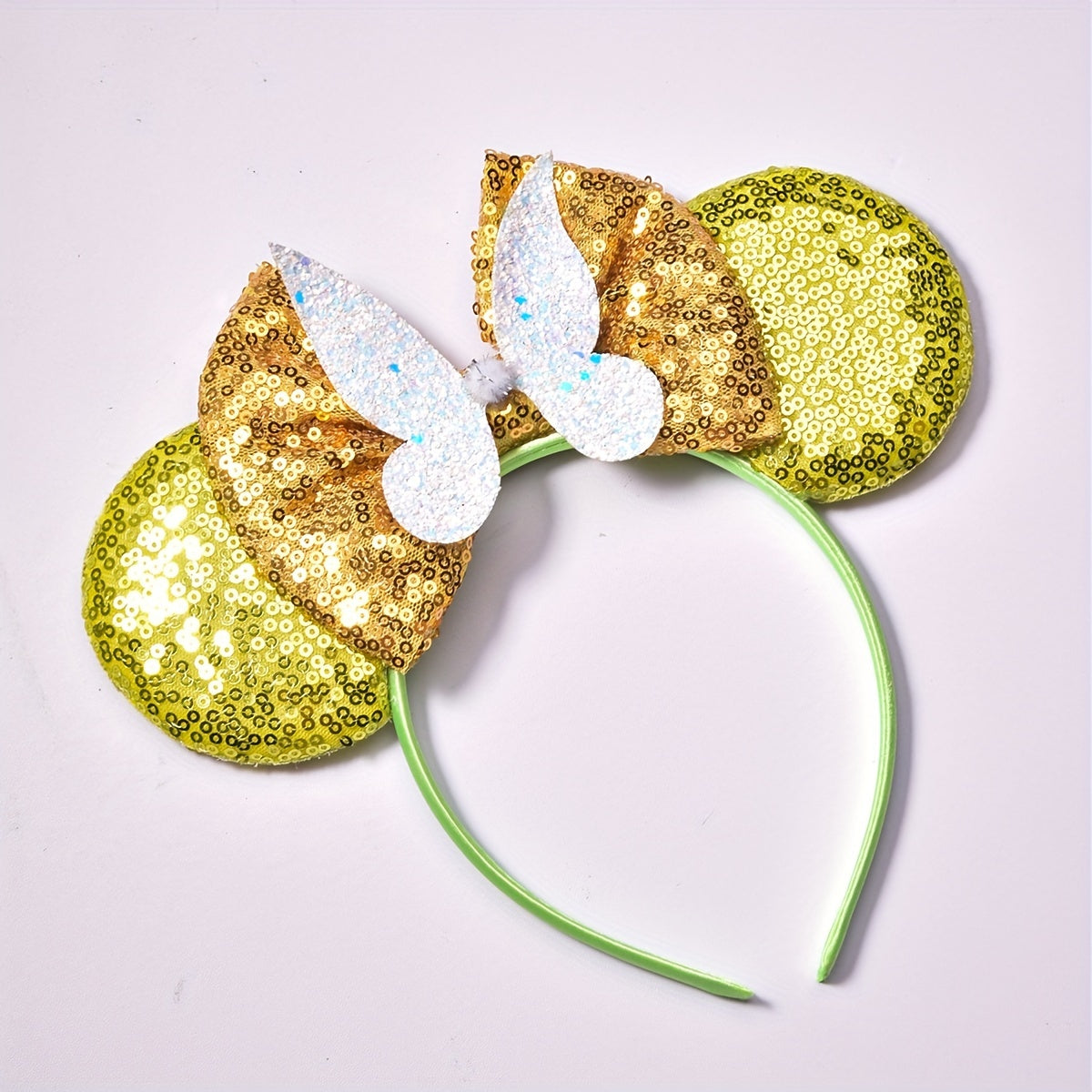 Sweet Sequin Bow Mouse Ear Headband Hair Accessory for Girls