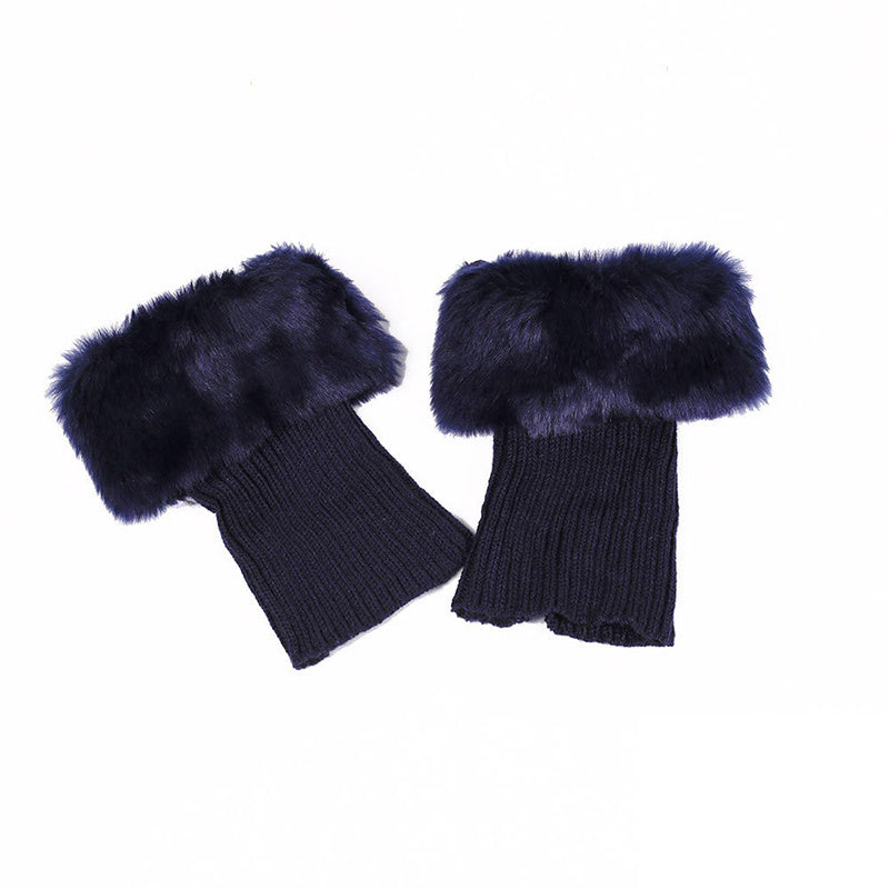 Winter Leg Topper Cuffs Plush Knit Boot Boot Pairs Socks