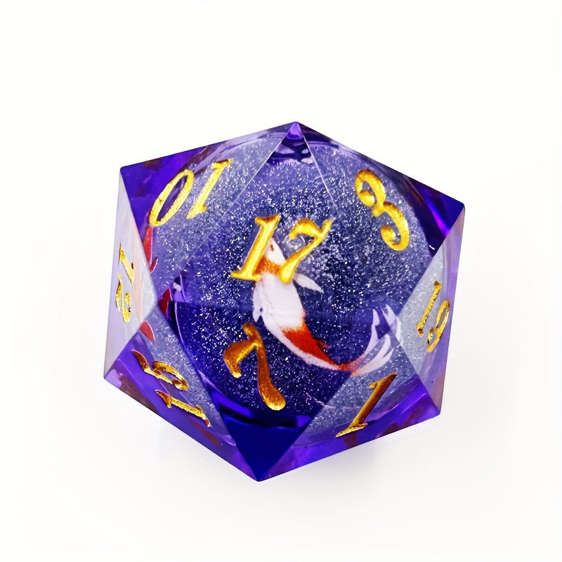 7pcs Resin Liquid Core Dice Drinking Fun Outdoor Game Props