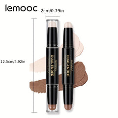 LEMOOC Dual Head Highlight Nose Shadow Trimming Highlight Concealer