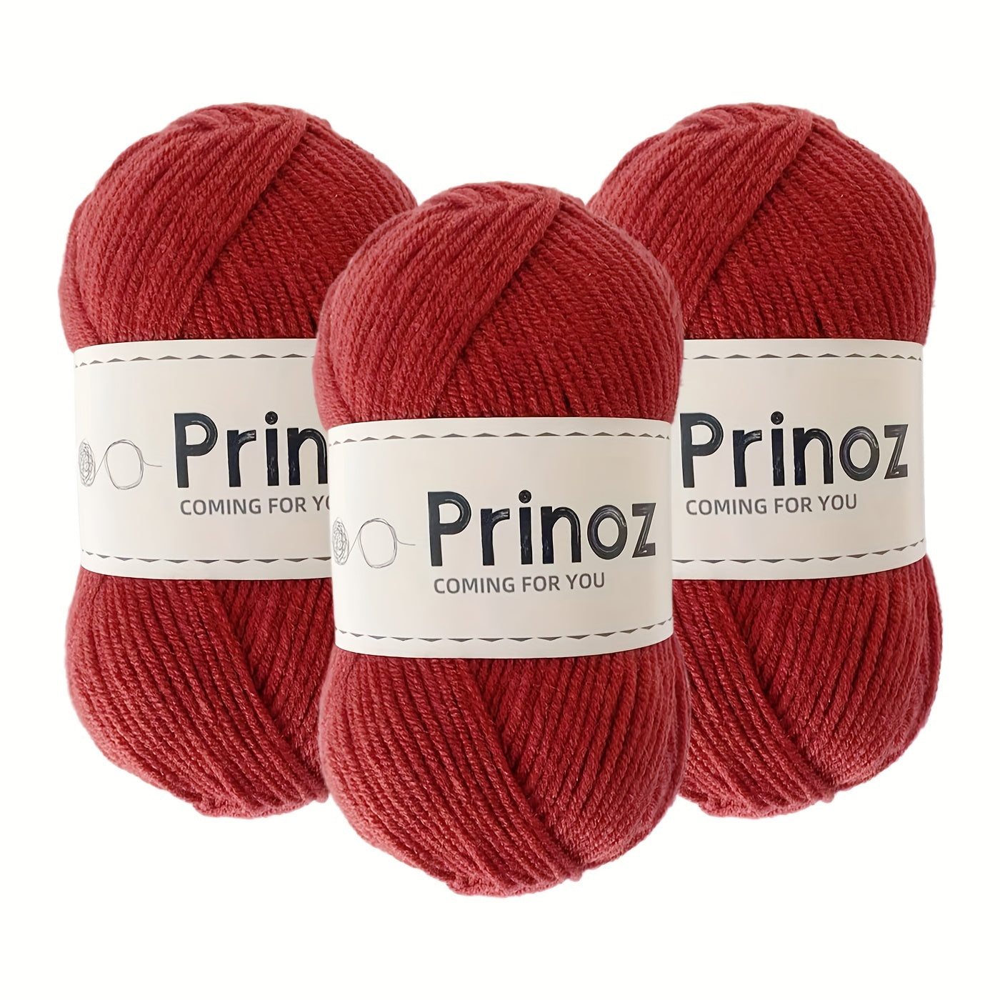 3pcs 100 Acrylic Yarn 4 Strands Solid Yarn Crocheting Knitting DIY 50g