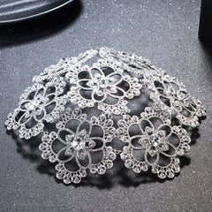 Silver & Gold Rhinestone Crown Hairband Wedding Bride Prince King Queen Crown
