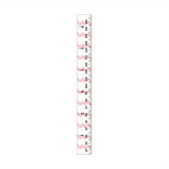 Pink Block Height Growth Chart Ruler for Kids Bedroom Nursery Wall Decor