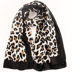 Leopard Print Scarf Autumn Winter Shawl Headband Bandana Turban