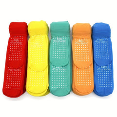 5 Pairs Kids Cotton Non Slip Floor Socks for Boys Girls