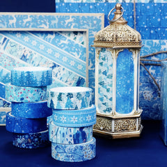 10pcs Winter Collection Washi Tape Set Snowflake Decorative Tape