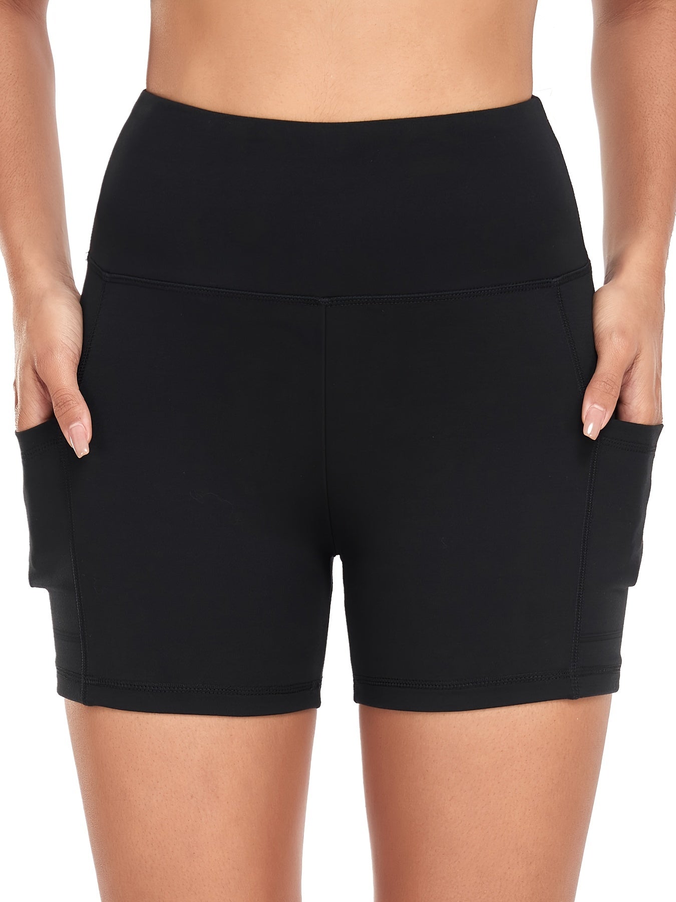 Women's Biker Shorts with Pockets for Running