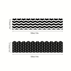 Wavy Polka Dot Bulletin Board Border for Classroom Decorations