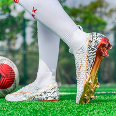 Professional Anti-skid Lace Up AG Soccer Cleats
