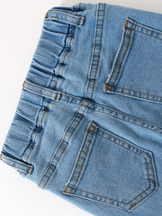 Toddler Girls Washed Jeans Skinny Slim Fit Denim Pants Kids Summer Clothes