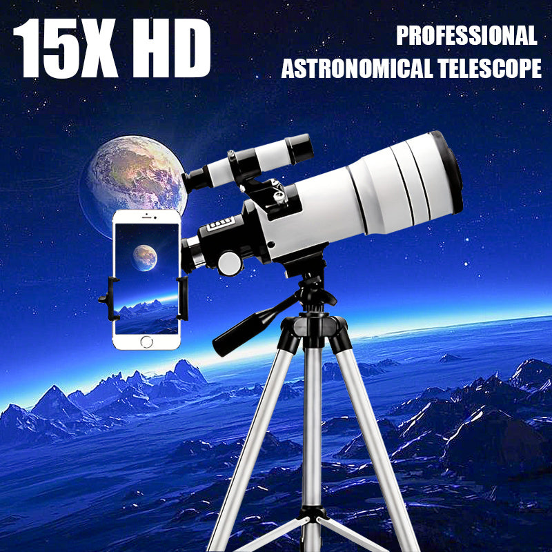 Professional Astronomical Telescope 150x High Magnification 70mm Objective