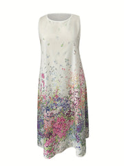 Floral Tank Dress & Cardigan Set