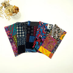 5pcs Retro Fabric Patchwork for DIY Craft Doll Clothing