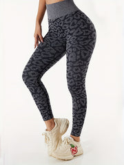 Leopard Print High Waist Yoga Leggings Women's Activewear