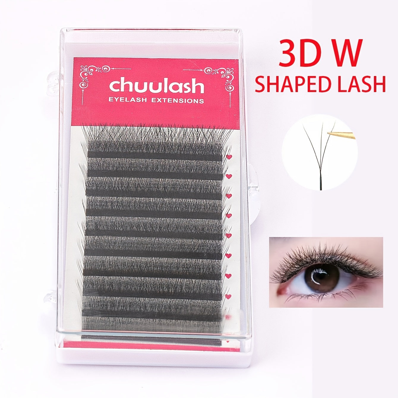 3D Fan Eyelashes Natural Soft Matte False Eyelashes