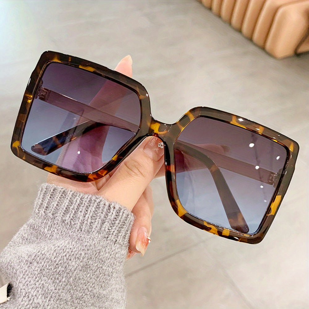 Oversized Square Sunglasses Gradient UV400