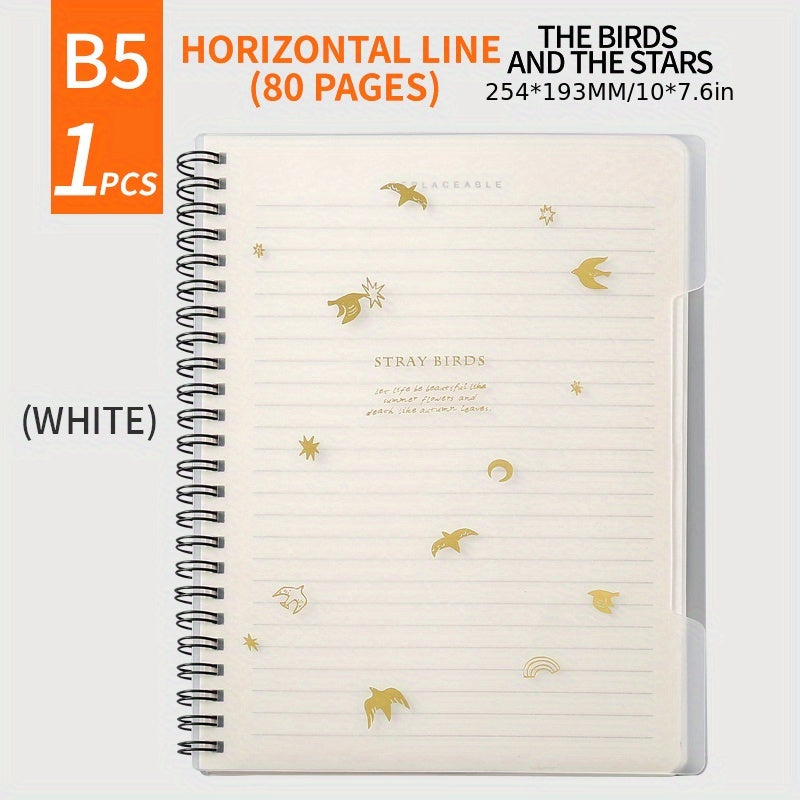 B5 Coil Notebook 60 Sheets Ultra Thick for Student Diary Memo Pad