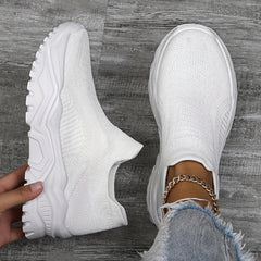 Women's Mesh Breathable Thick Bottom Sneakers Comfortable Non slip Low Top