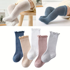 Baby Girls Knee Socks For Newborn Infants Pure Cotton Uniform Stockings