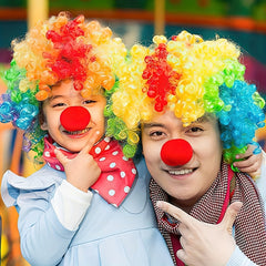 Colorful Clown Wig Curly Hair Costume Prank Props