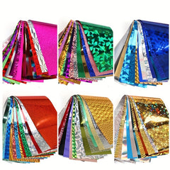 16 Sheets Nail Art Foil Transfer Set Paper Manicure Starry Nail Stickers
