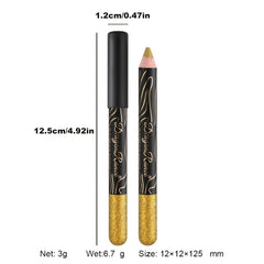 High Shine Diamond Glitter Eyeshadow Pen in Silver/Green