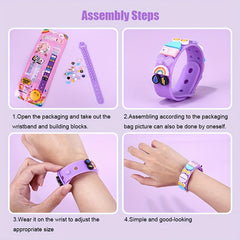 Animal Themed DIY Building Blocks Bracelet for Kids Fun ABS Toy