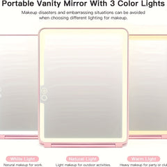 Portable Folding Mirror with 10x Magnifying Mirror