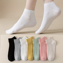 7 Pairs Soft & Comfy Short Socks Women's Stockings