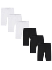 6 Packs Girls Cotton Bike Shorts Sports Dance Bottoms
