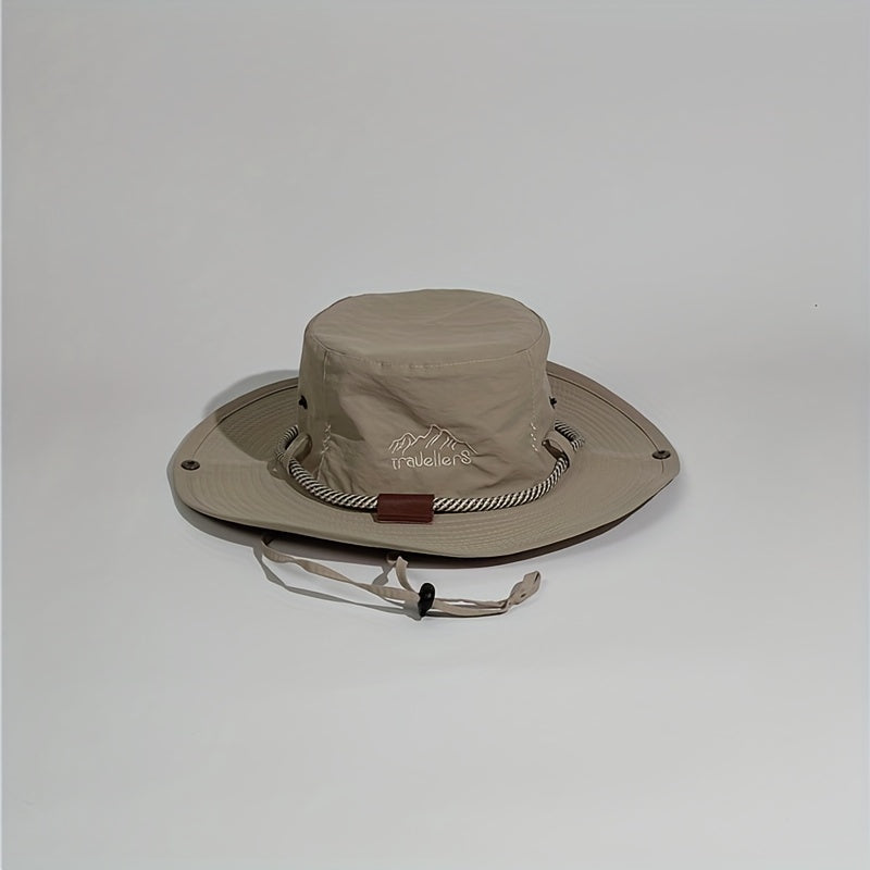 Men's Wide Brim Sun Hat for Fishing and Hiking