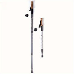 Aluminum Trekking Pole Lightweight Hiking Stick Telescopic Walki