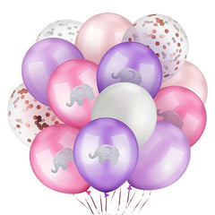 90pcs Elephant Balloon Decorations Birthday Party Latex Confetti Balloons