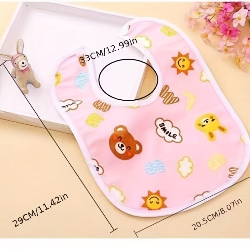 3pcs Waterproof Baby Bib Triangle Newborn Bibs Saliva Towel Baby Feeding Bib