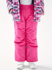 Girls Waterproof Ski Pants with Suspenders - Winter Sports Gift