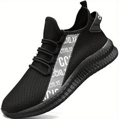 Men's Casual Mesh Lace-up Sneakers Anti-skid Shoes