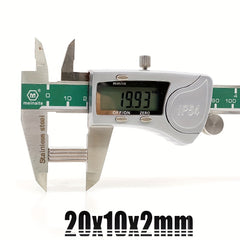 10pcs 20x10x2 Neodymium Magnets N35 NdFeB Block