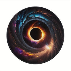 Cat's Eye or Star Style Round Mouse Pad, Sewn Edge, Office Necessary