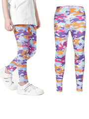 Girls' Tight Leggings Pants High Waist Stretch Skinny Pants