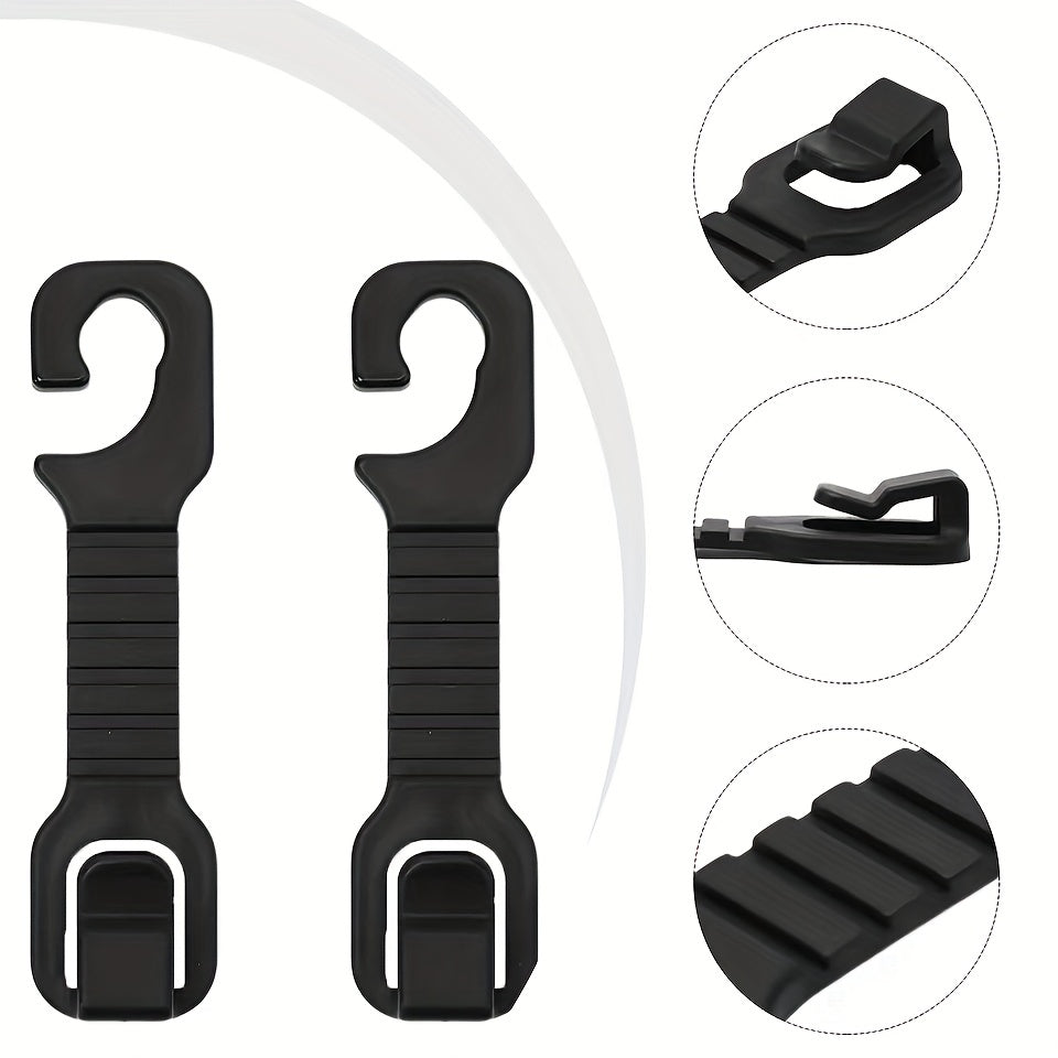 4pcs Hidden Storage Hooks For Cars Car Seat Hooks