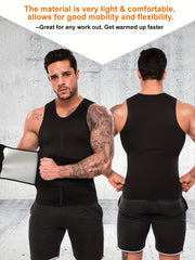 Men's Neoprene Sauna Belt Waist Trainer for Workout Weight Loss