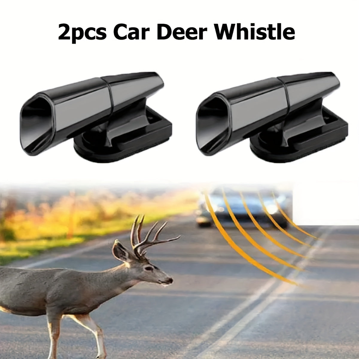 2pcs Ultrasonic Car Deer Whistle Auto Safety Repeller